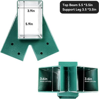 ABUSA heavy duty A-frame swing set brackets with 4 swing hangers and bolts - view 25