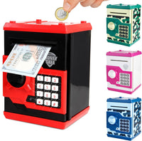 Pup Go ATM Piggy Bank for Kids, Password Electronic Kids Safe - Red