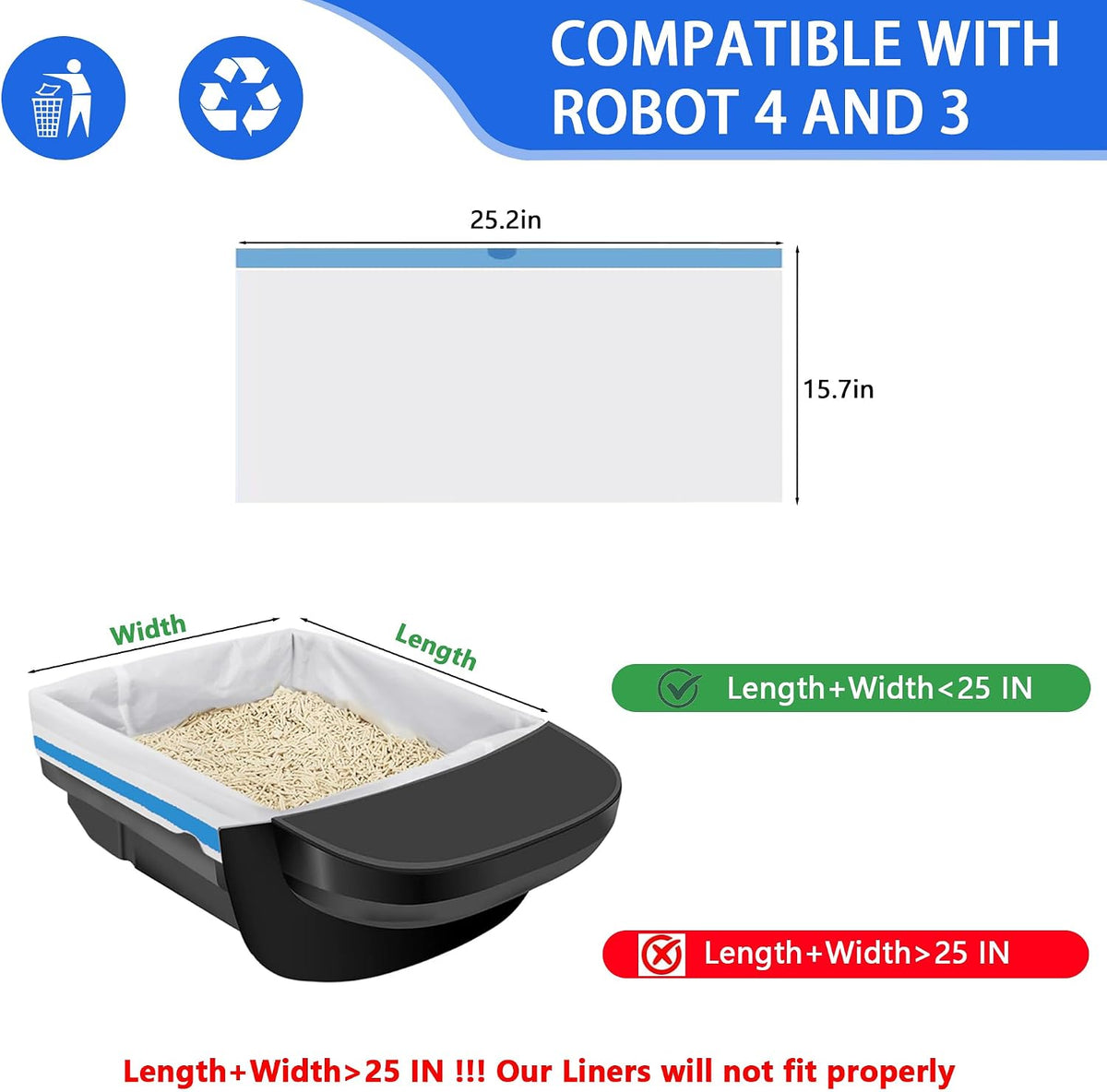 80 Count Automatic Litter Box Bags - image 2