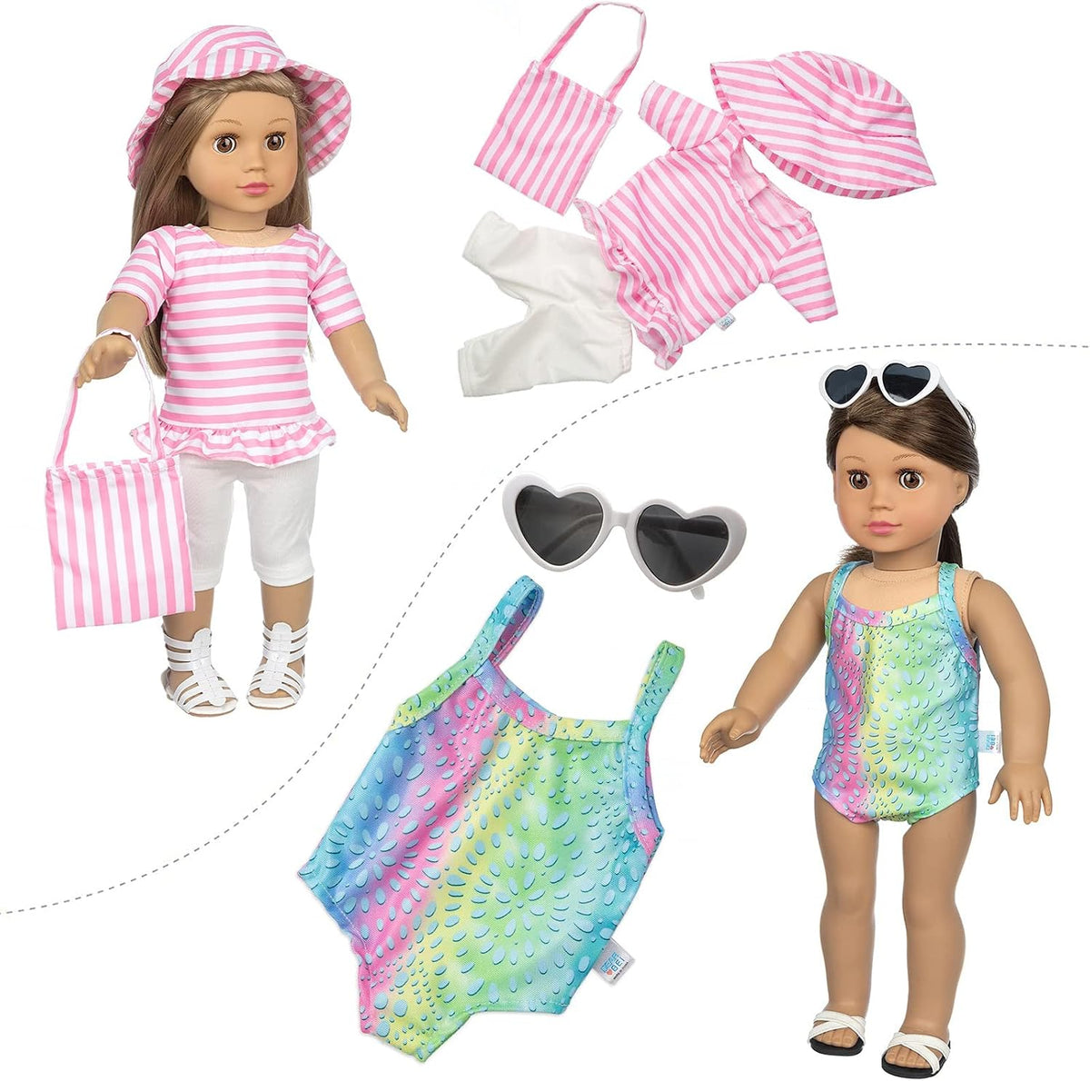 BDDOLL 23 Pcs 18 Inch Girl Doll Clothes and Accessories for 18 Inch - image 4