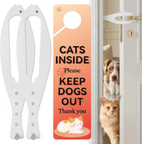 TGIOW Cat Door Latch, Cat Door Stopper Keep Open 2.5-6", White - 2pcs-white