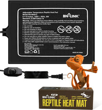 BN-LINK Reptile Heat Pad 6"X8" 8W for 10-20gal Under Tank Terrarium - 6"X 8" with Adjust Knob