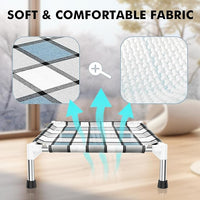 Elevated Outdoor Raised Dog Bed Outdoor Dogs Bed Lifted Pet Bed Dog Cot for Pet Taste Life, Start with A Pet Bed 20'' x 20'' x 6.5''