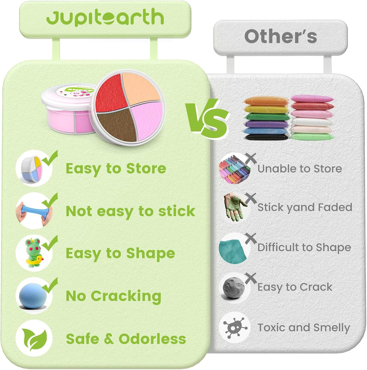 JUPITEARTH air dry clay kit for kids with 12 animal models - view 7