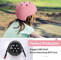 Besttravel Kids Helmet, Toddler Adjustable Kids Ages 3-8 Years Old Boys Girls Multi-Sports Safety - Pink - image 3