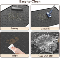 Silicone Cat Litter Mat 34×22 inch, Easy to Clean, Gray – Daily Care for Cats - 34" X 22" / Black - image 4