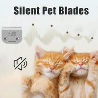 40 Blades for Dog Grooming Blades Compatible with Andis,Oster A5,Wahl km10 Dog Clippers,Size-#40, 1/100-Inch Cut Length (0.25mm) (3pcs #40)