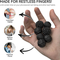 Magnetic Fidget Balls for Adults & Teens - Black (8-pack) - image 2