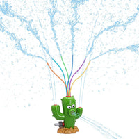HeySplash kids whale sprinkler toy with 6 colorful wiggle tubes for a garden hose - view 2