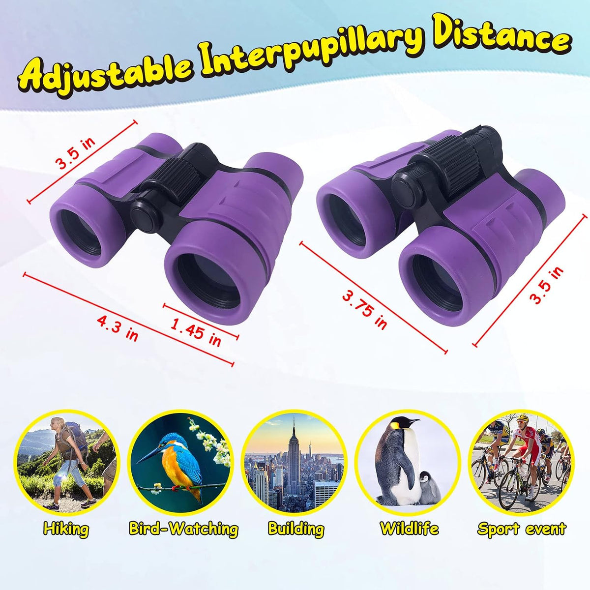 ESSENSON Binoculars for Kids - purple - image 3