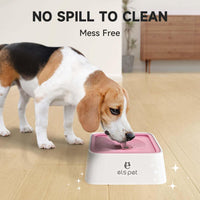 ELS PET No Spill Dog Cat Bowl 35oz 1L Anti Slip Travel Water - 2L / Pink - image 3