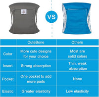 CuteBone Dog Diapers Male Washable Belly Band for Male Dogs Wraps 3pcs a Pack DM41L