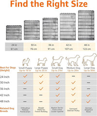 Amazon Basics Foldable Octagonal Metal Exercise Puppy / Dog Playpen - Indoor/Outdoor, Single Door, Extra Small (8 Panels, 24 x 24), Easy to assemble and store, 24" - Puppy, Black
