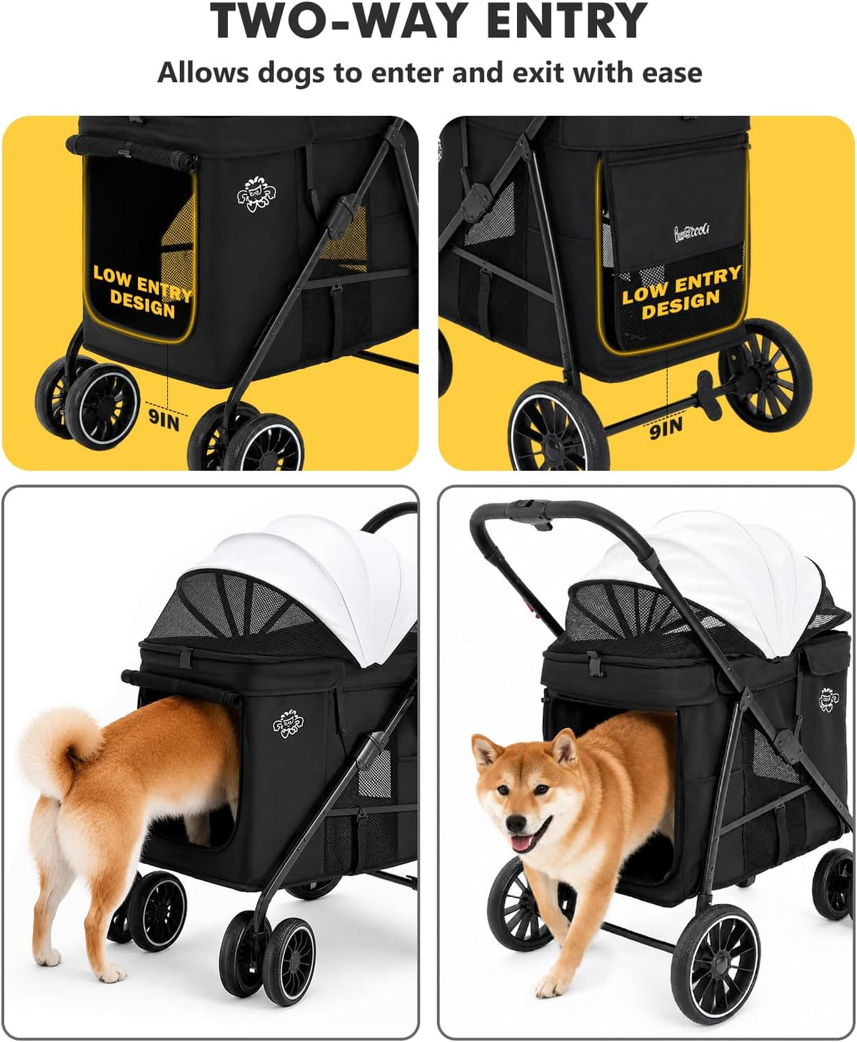 Pet Stroller for Small Dogs and Cats - Medium_Step In - image 3