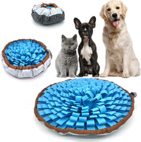 Dog Snuffle-Mat Slow-Feeder-Bowl - Blue