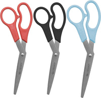 Westcott All Purpose Value Scissors, 8" Bent, Black