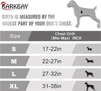 BARKBAY No Pull Dog Harness Front Clip Heavy Duty Reflective Easy Control Handle for Large Dog Walking(Pink,S)