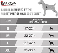 BARKBAY No Pull Dog Harness Front Clip Heavy Duty Reflective Easy Control Handle for Large Dog Walking(Orange,L)