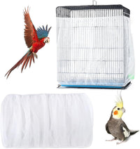 Adjustable Bird Cage Netting - White / Circumference 55″-71″, height 11.8″