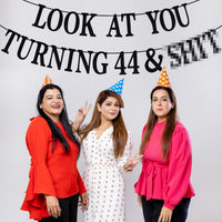 Black Glitter Look at You Turning 25 & Sh*t Banner - 44 - image 4