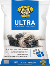Dr. Elsey's Ultra UnScented Clumping Clay Cat Litter – Daily Care for Cats - 40 lb