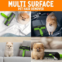 Triton Pet Hair Removal Tool w/Trapping Compartment - Easy to Use Pet Hair Roller, Hair Remover Tool - Cat and Dog Hair Remover (Green)