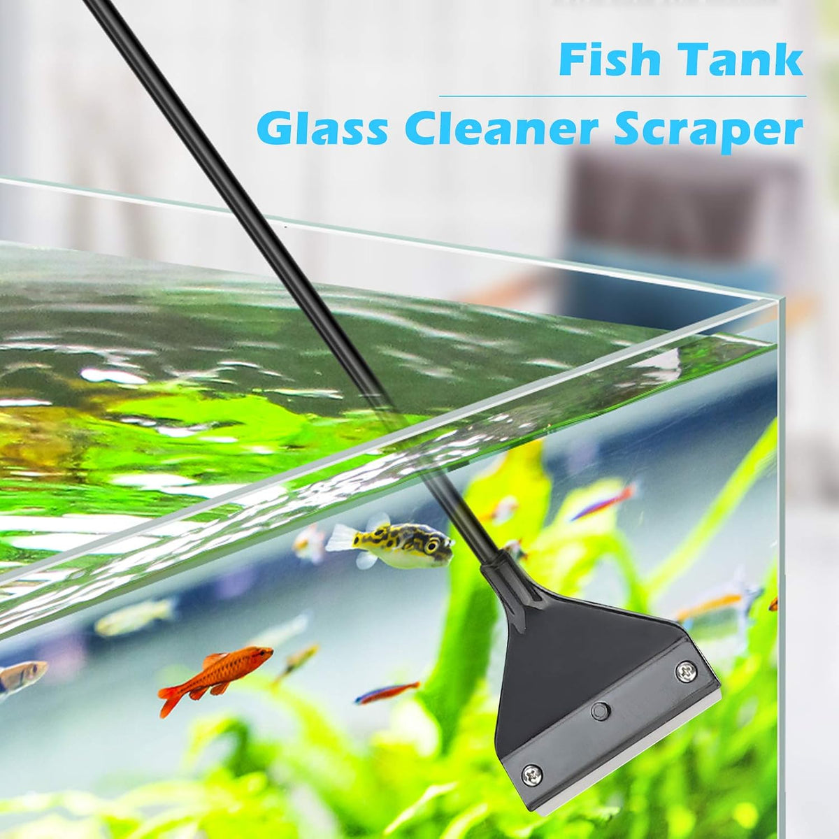 Pronetcus Algae Scraper for Glass Aquariums, Fish Tank Cleaner - 16.15 Inch - image 2