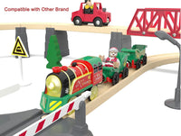 Z MAYABBO battery powered toy train with 2 magnetic cargo cars and action figure - view 5