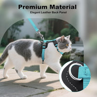 Plutus Pet Adjustable Cat Harness and Leash Set - Light Blue - image 3