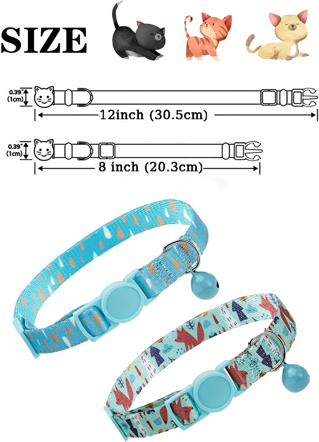 SOLMOONY Cute Cat Collar for Girl Boy - Fox - image 4