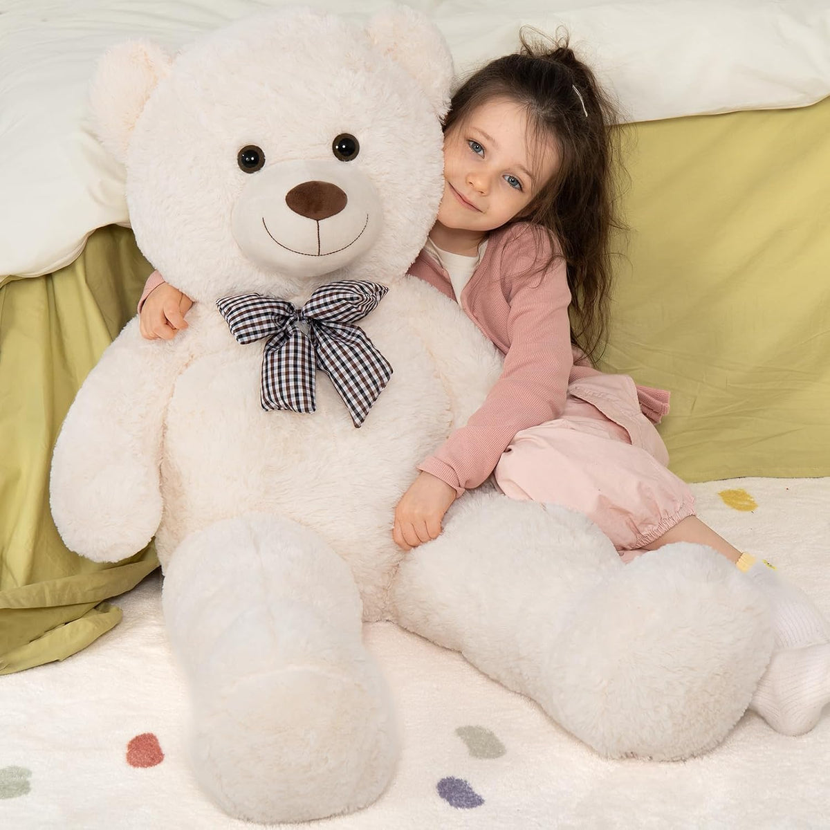 MaoGoLan 47 Inch Giant Teddy Bear - Off-white / 47 inches (Pack of 3) - image 4