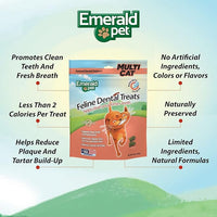 Feline Dental Treats — Tasty and Crunchy Cat Dental Treats Grain Free — Natural Dental Treats to Clean Cat Teeth, Freshen Breath, Reduce Plaque and Tartar Buildup — Salmon Treats, 32 oz (32 oz)