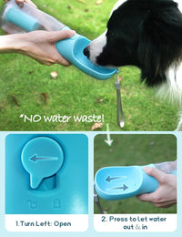 Portable Water Bottle for Small Dogs - Blue / 20oz - image 3