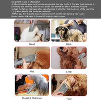 10 Blade Dog Grooming Clipper Blades Compatible with Andis Dog Clippers,Detachable Stainless Steel Blade,Size 10, 1/16-Inch Cut Length