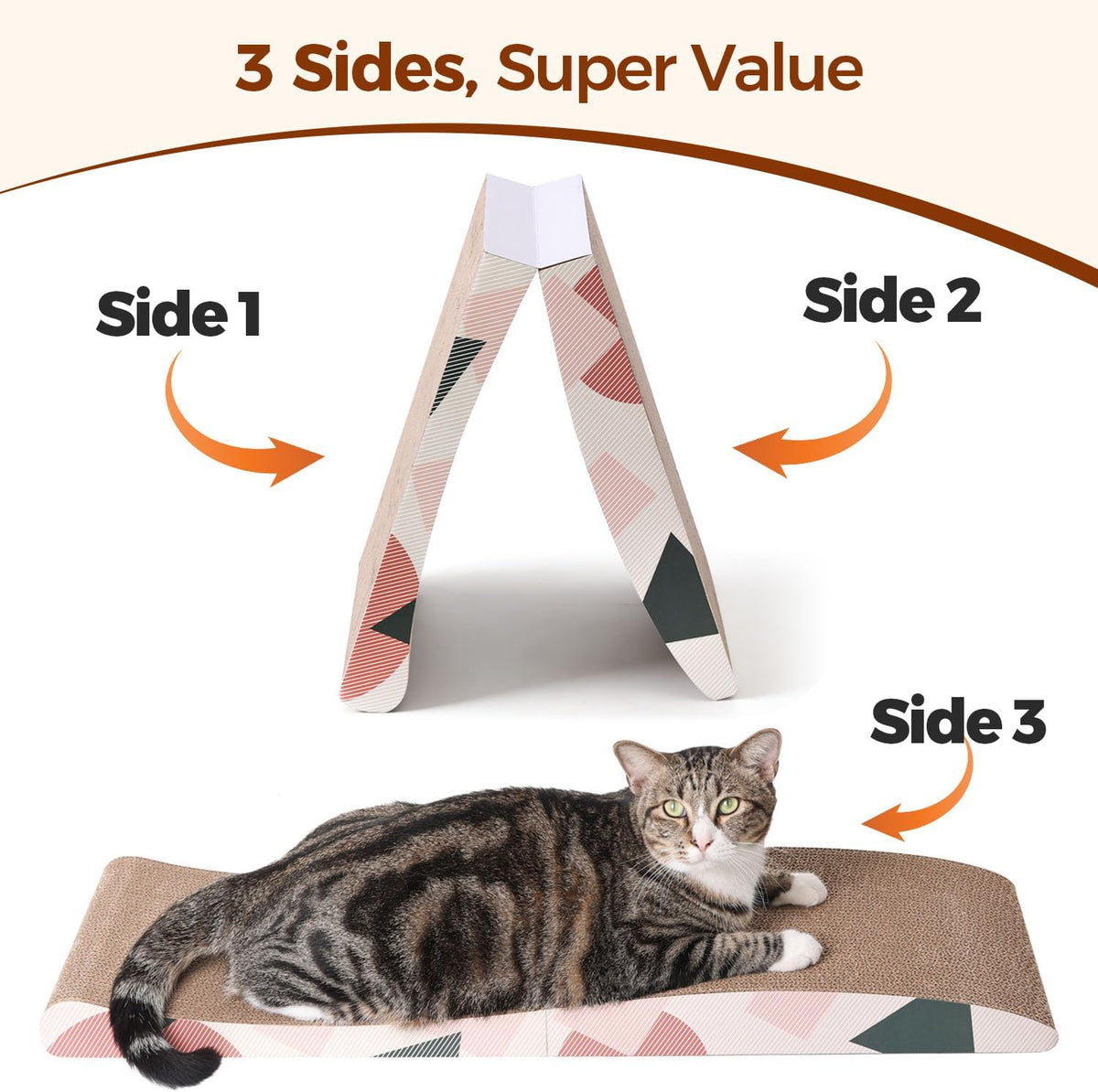 ComSaf Cat Scratcher Bed 17 x 13 in - Curved - image 4