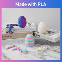 3D Printed Dragon Eggs with Dragon Inside - Red Green Blue - image 4