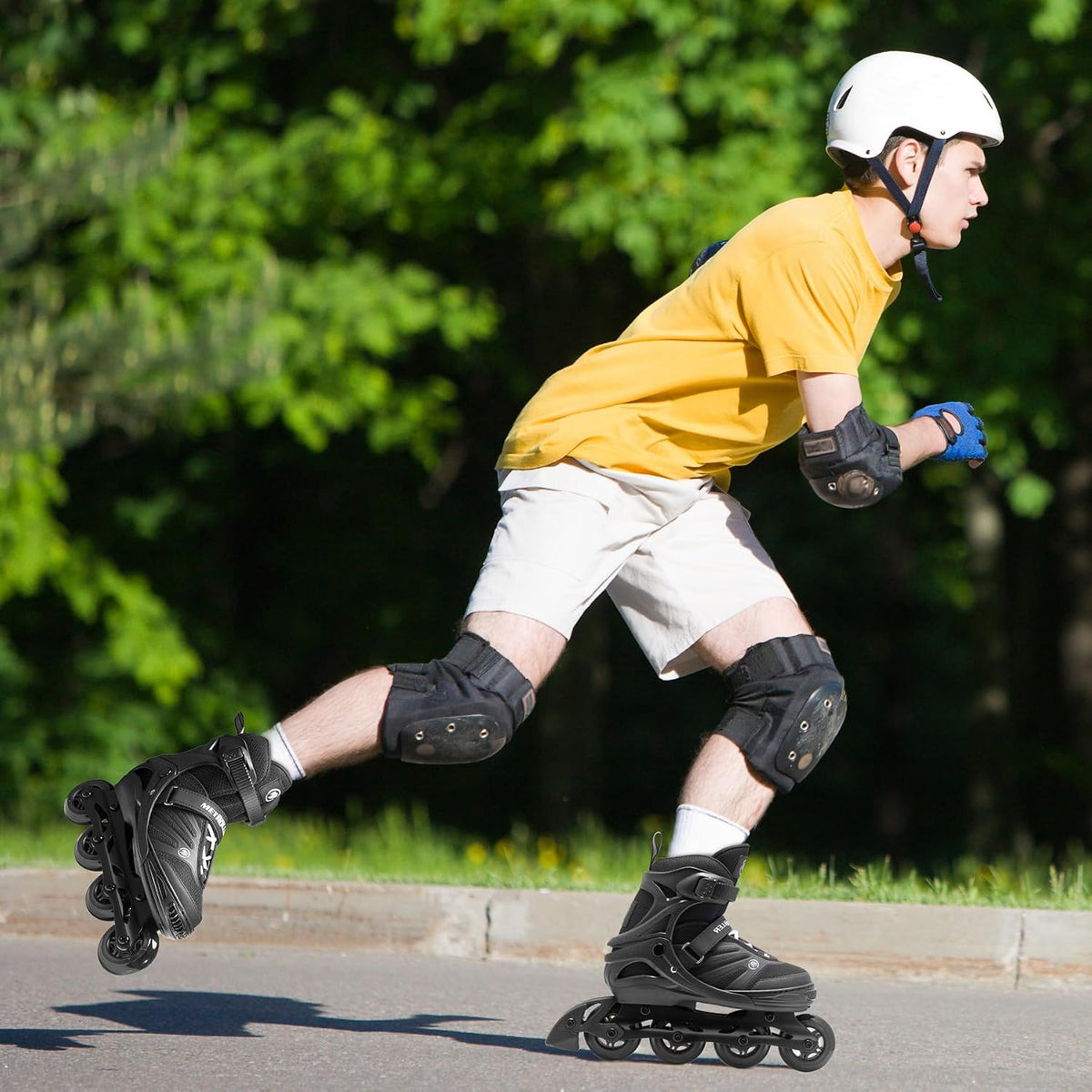 METROLLER Adult Inline Skates for Men Women Teens – Fun for Kids & Family - White / X-Large - Adult (9-12Women/7-10.5Men) - image 4