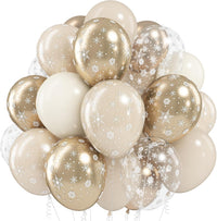 Sage Green Brown Balloons - Beige Gold
