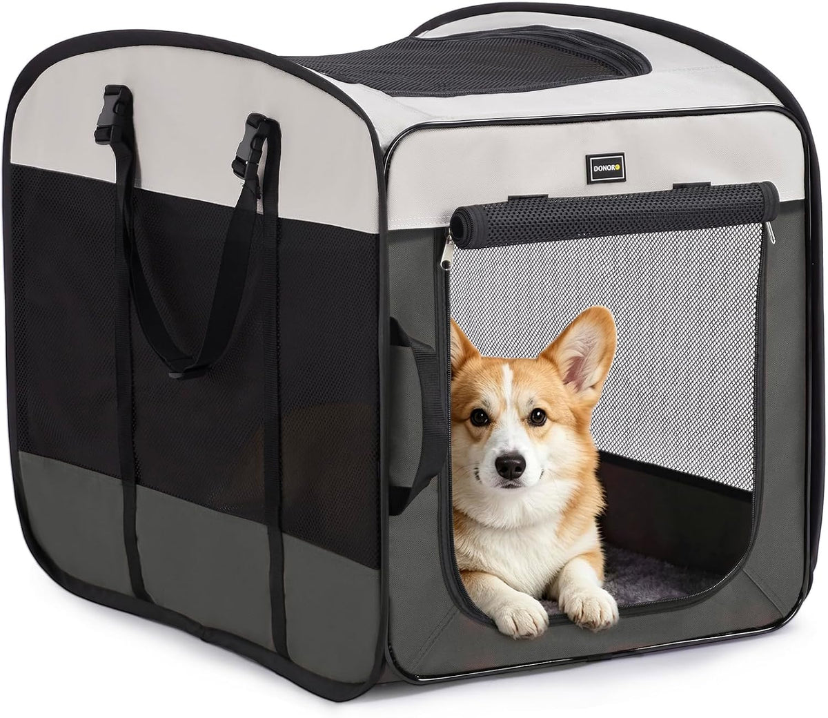 Dog Kennels and Crates for Medium Dogs - Gray / 32.0"L x 21.0"W x 26.0"H