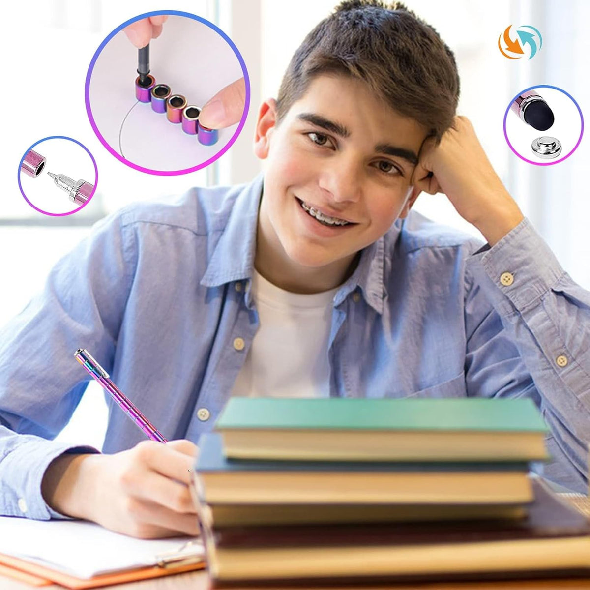 Fidget Gel Pen Gifts for Teens - Multicolored - image 3