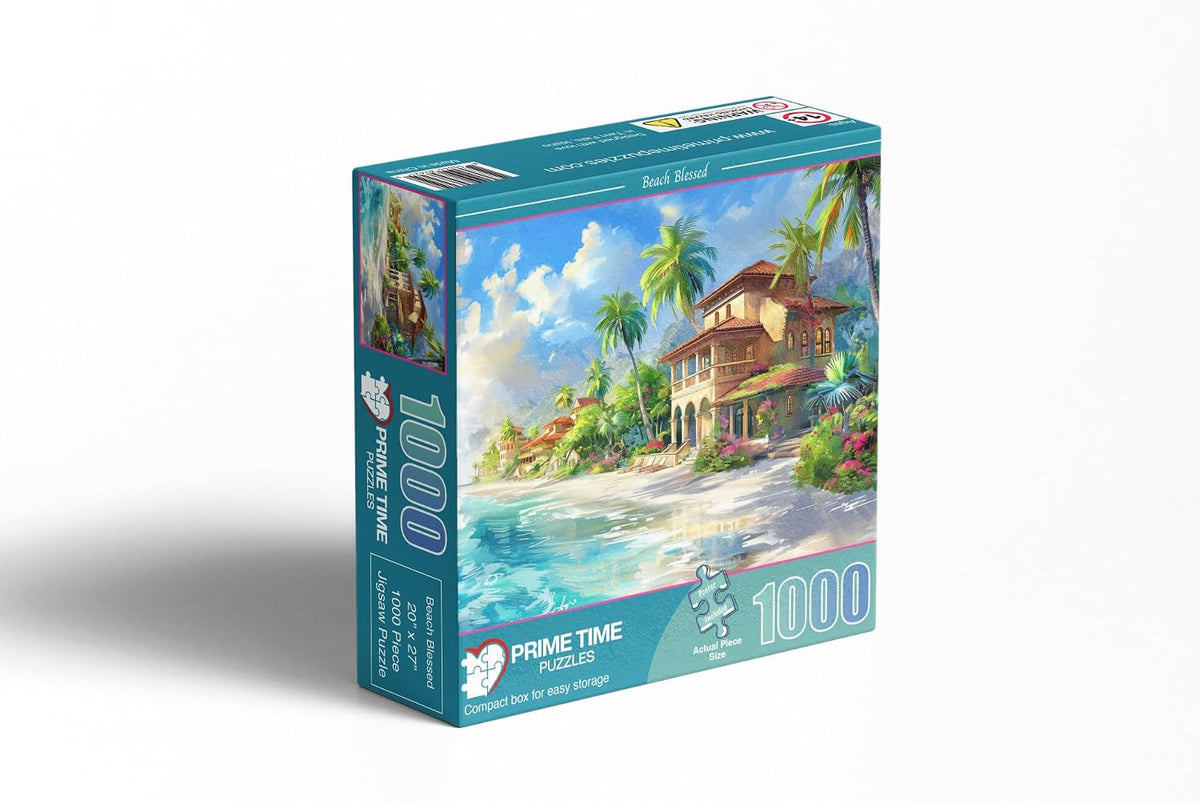 Christmas Advent Puzzle 1000 Piece Countdown 2026 – Fun for Kids & Family - Beach Blessed - image 3