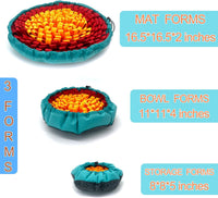 Dog Snuffle-Mat Slow-Feeder-Bowl - Tricolor - image 3