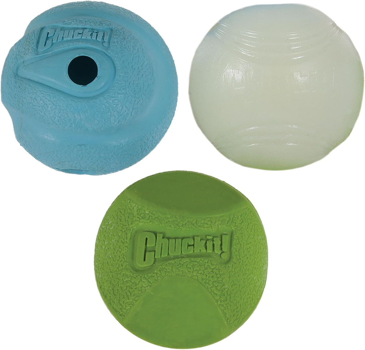 Chuckit! Ultra and Rugged Dog Balls, High-Bounce Fetch, Set of 3 - Small (2") / Fetch Pack 1
