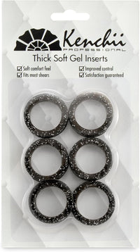 Kenchii Extra Soft Shear Finger Ring Inserts - Black