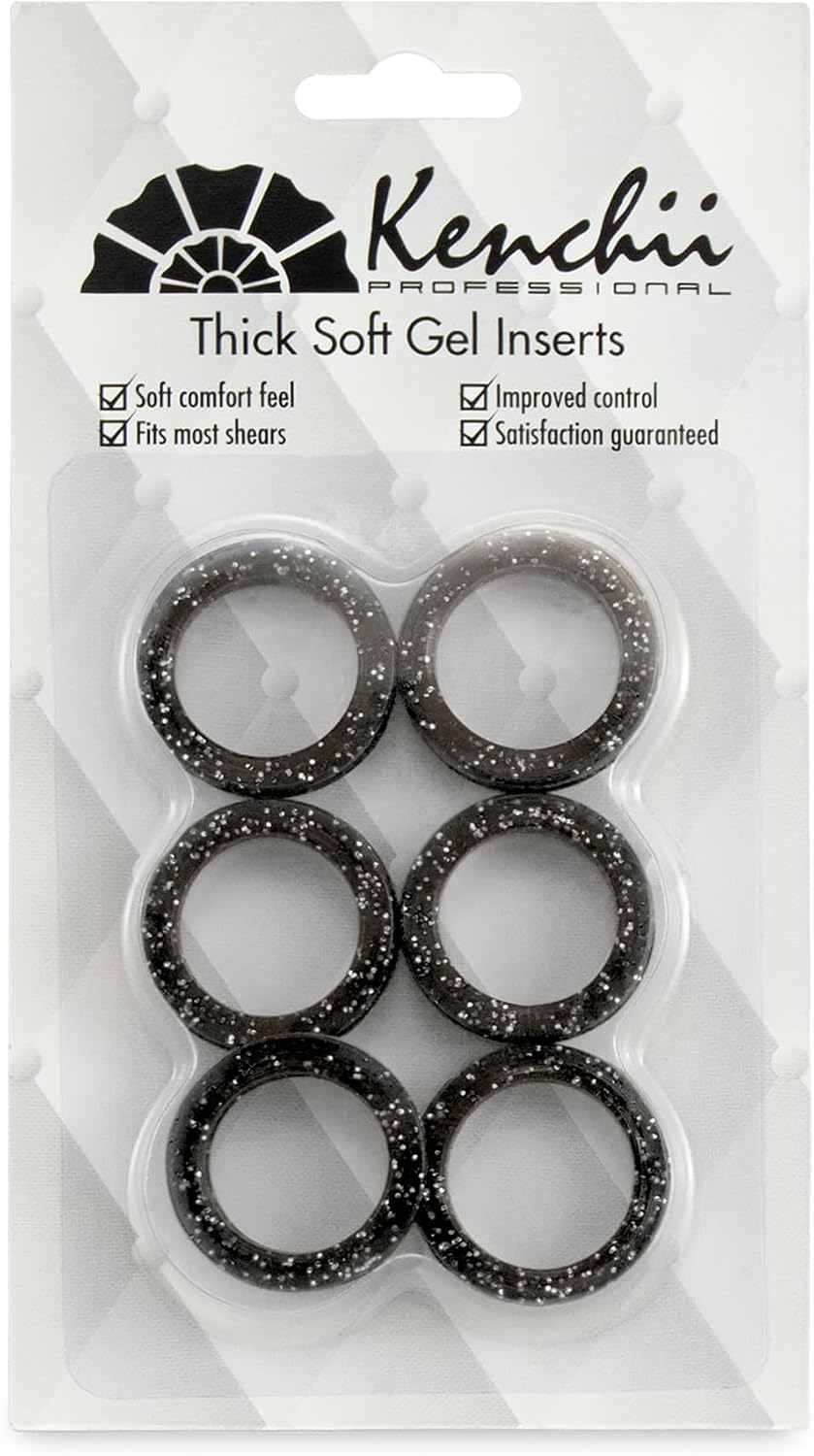 Kenchii Extra Soft Shear Finger Ring Inserts - Black