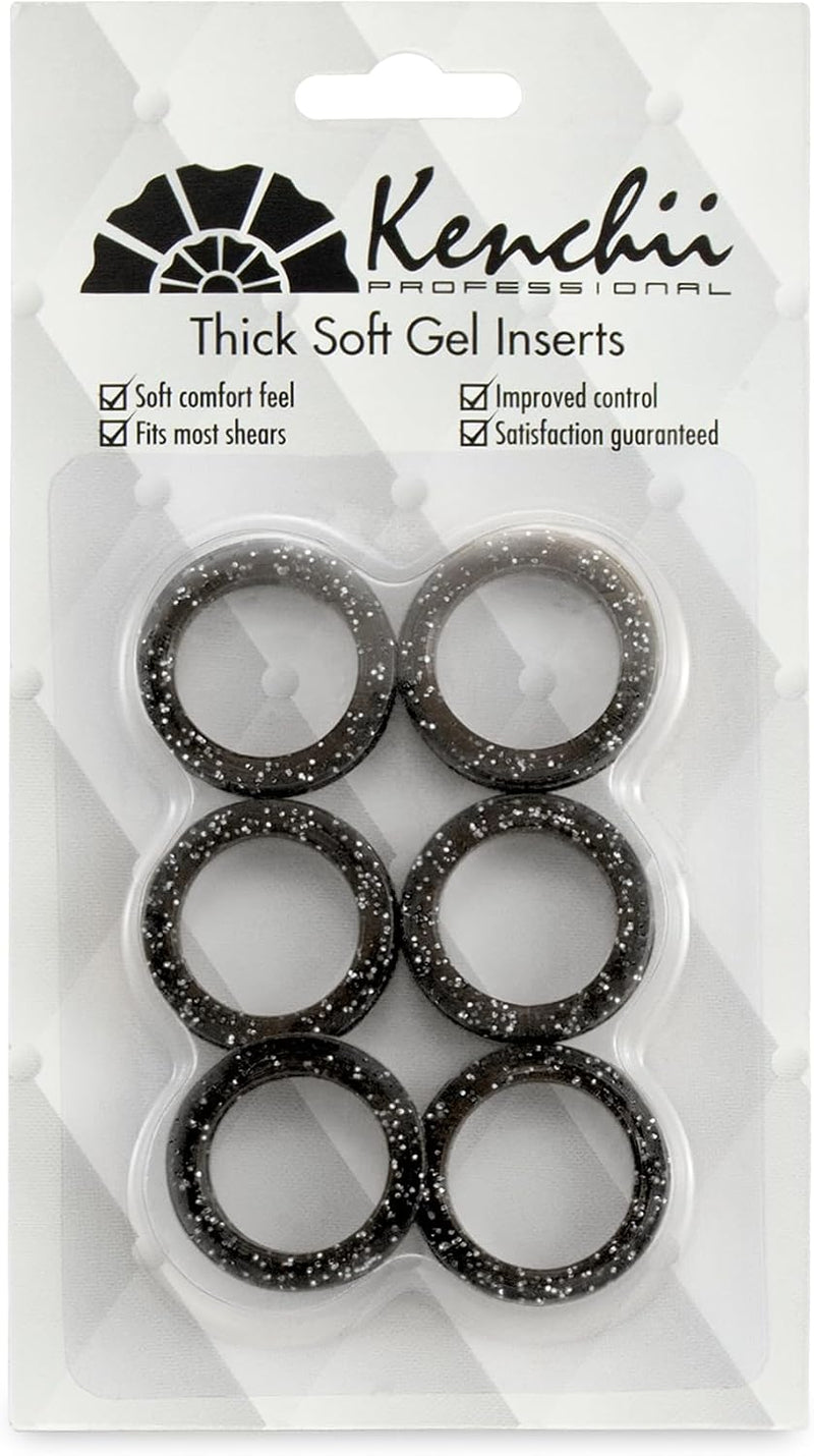 Kenchii Extra Soft Shear Finger Ring Inserts - Black