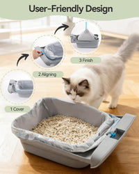 150 Count Automatic Cat Litter Box Bags fits Petpivot 11/12& NeakasaM1 – Daily Care for Cats - 1 Count (Pack of 40) - image 3