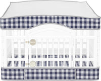 2 Pack Dog Playpen Cover and Bottom Pad Fits for 36 Inch 4 Panels Pet - Blue