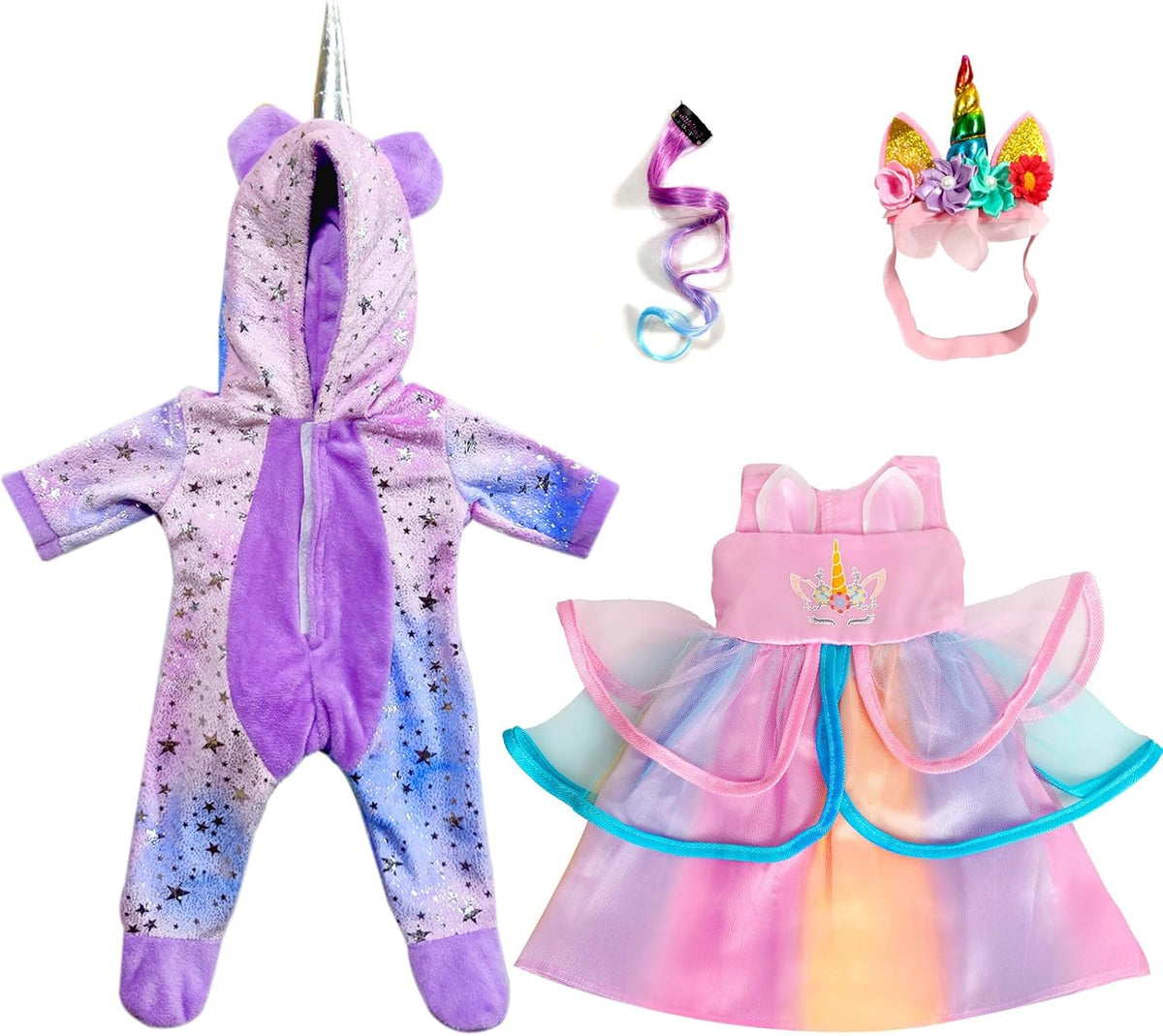WONDOLL American 18-Inch Doll Clothes and Accessories - purple - image 3
