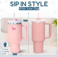 PUPROAR Pup Cup Dog Toy, Cute Birthday Gift for Girl Dogs - Pink Peach Dust - image 2